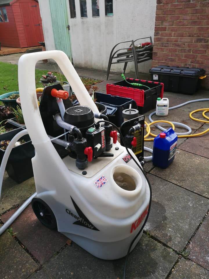 power flushing machine